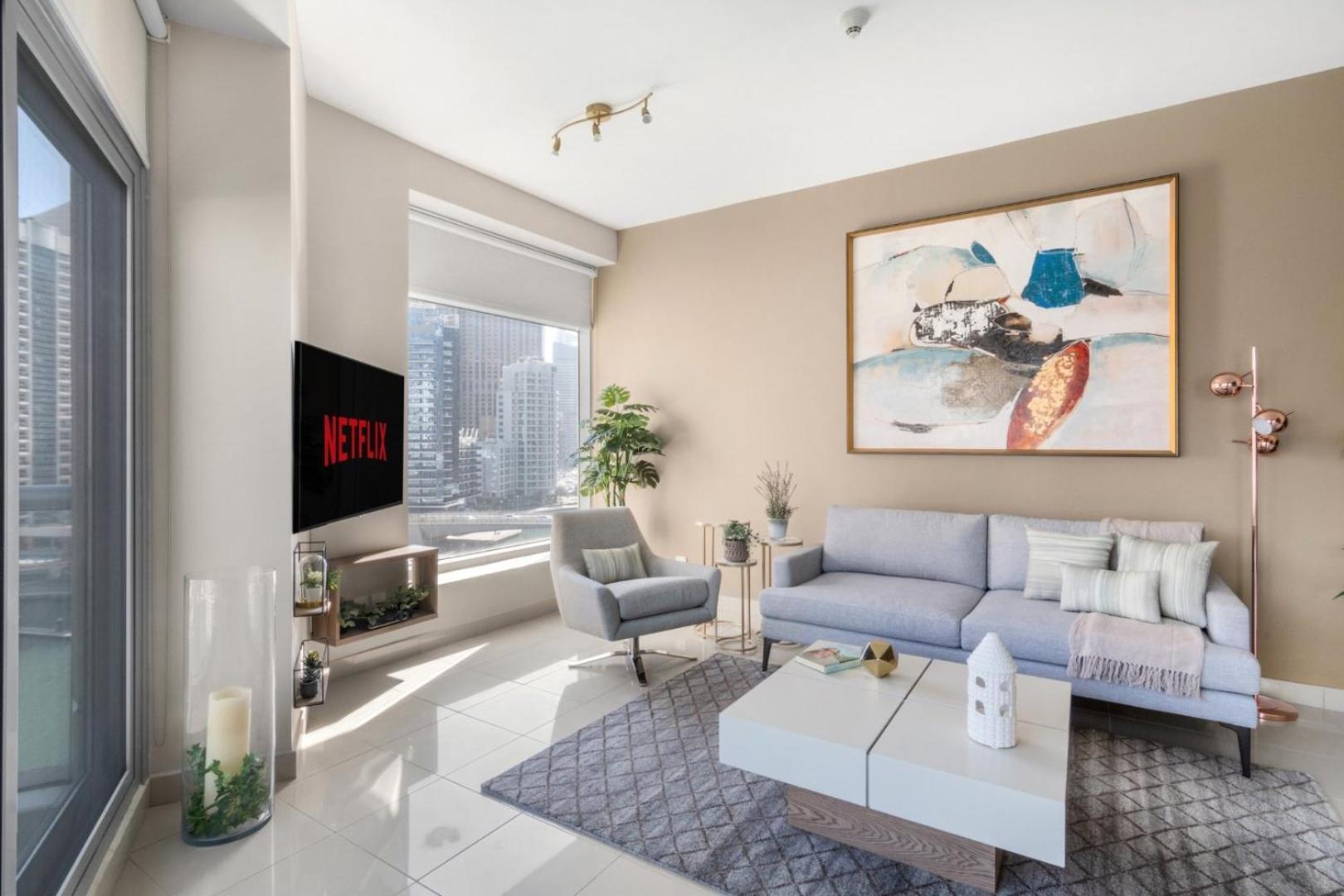 Апартаменти Guestready - Marina View | Fairfield Tower Дубай Екстер'єр фото